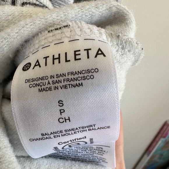 ATHLETA Jacket Women's SMALL Balance Eden Floral Zipped Hoodie Sweatshirt - Picture 10 of 11